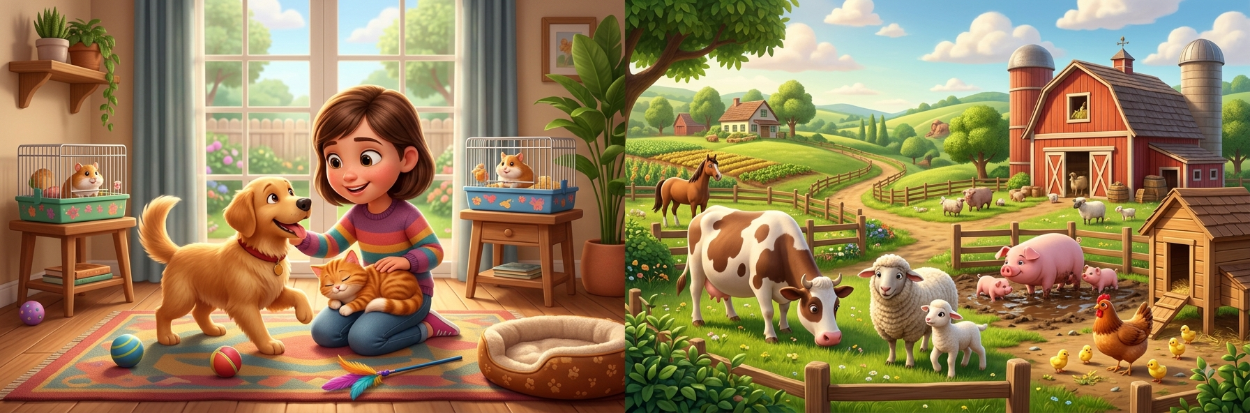 Pets & Farm Animals illustration