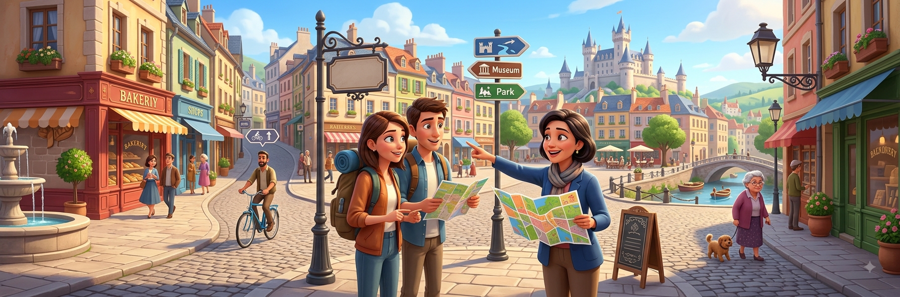 Giving Directions illustration